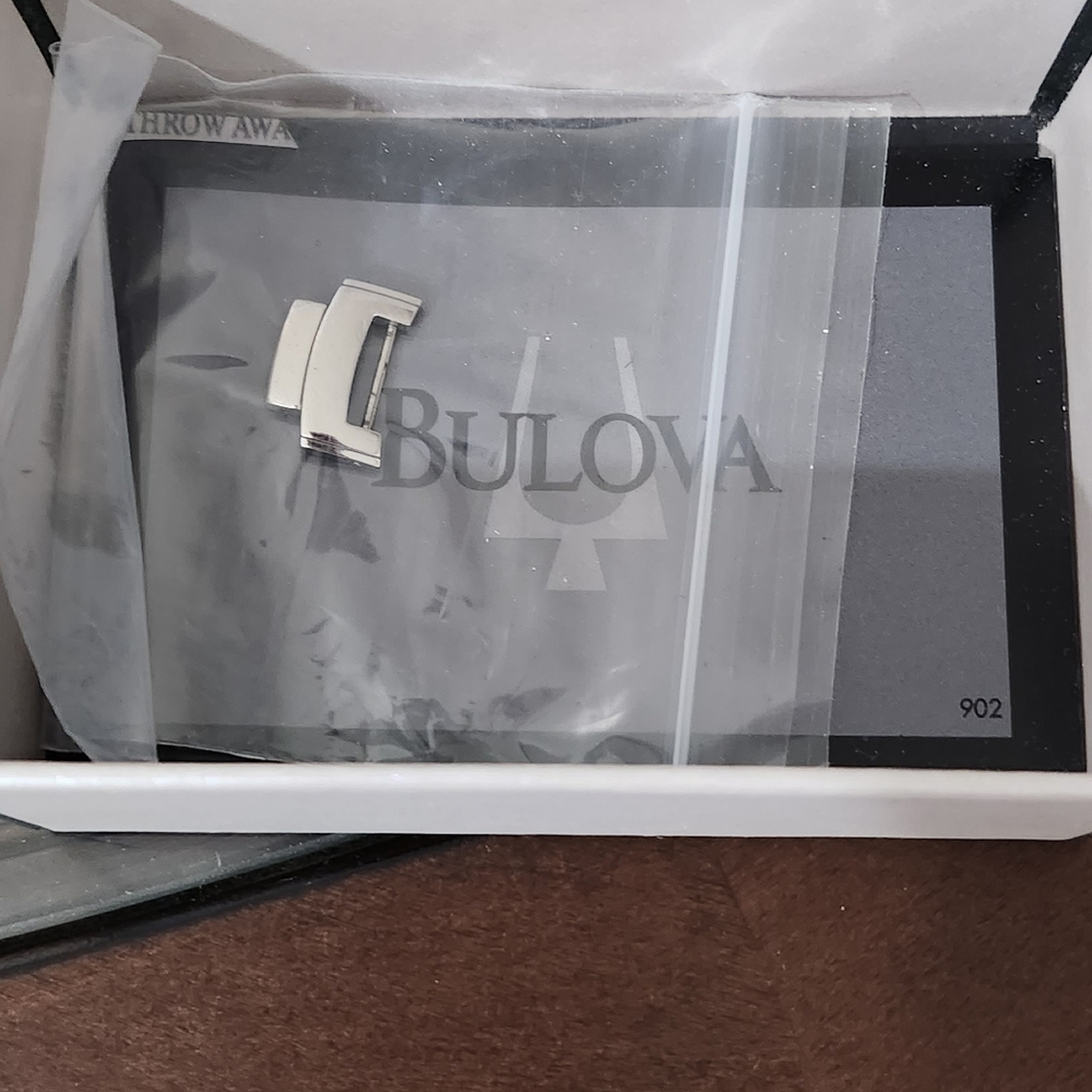 Men's Bulova Watch With Tonneau Black Dial - Picture 4 of 4